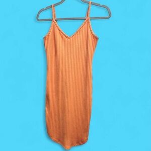 Forever 21 Tangerine Ribbed Dress
